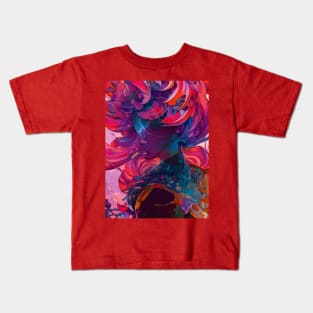 Fantastical Manga Flower Girl Kids T-Shirt